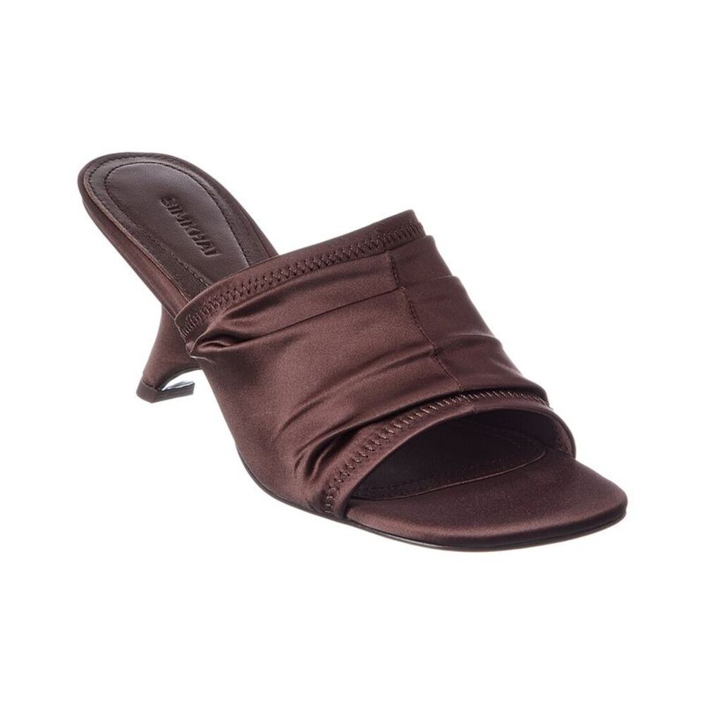 Simkhai Shadow Satin Mule, Brown